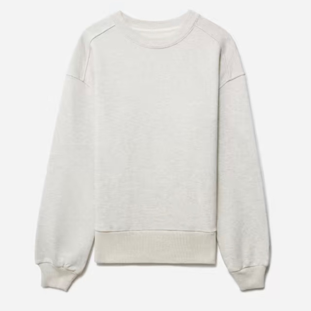 everlane track crew sweatshirt